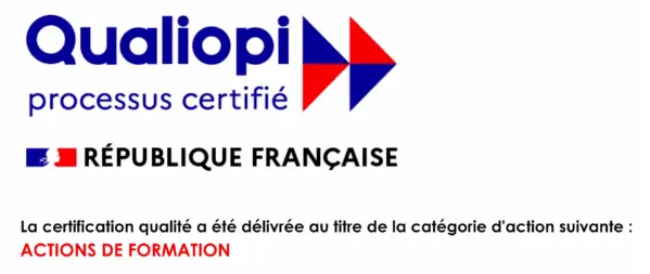 Qualiopi - Actions de formation - Certification qualité délivrée par l'État (Marianne)